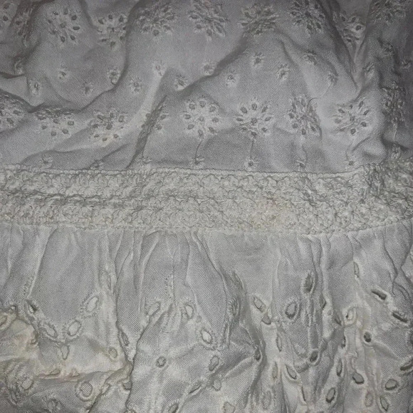 Sim & Sam Women's White Eyelet Ruffle Dress - Picture 3 of 3